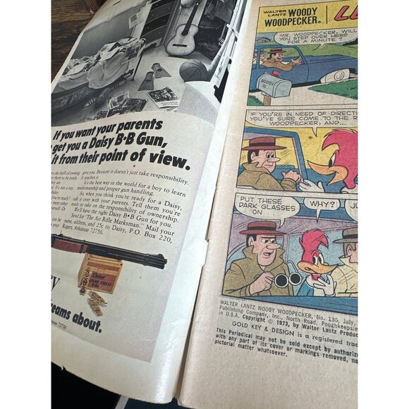 Walter Lantz Woody Woodpecker Comic Book 1973 #130 Vintage Bagged Boarded - Picture 3 of 5